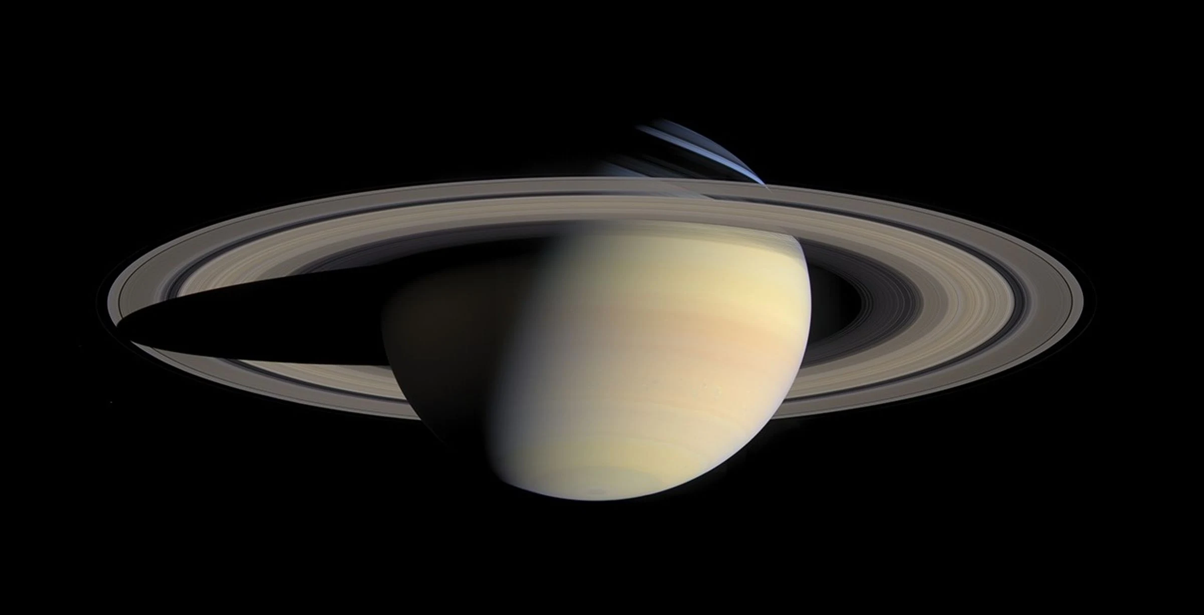 Saturn and its rings photographed by NASA’s Cassini spacecraft